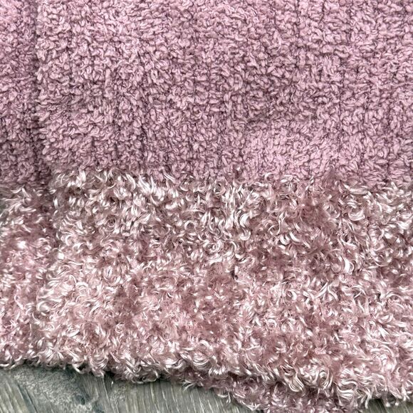 Beanie‎ Scarf Gloves Set Pink Cozy Hat Knit Cap Warm Plush Cottage Coastal Chic - Picture 5 of 6